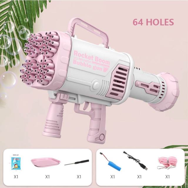 The Ultimate Handheld Bubble Machine | 64 Holes | Rechargeable