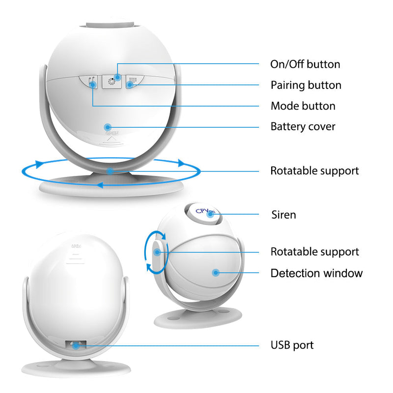 Motion Sensor Alarm | Wireless | Infrared