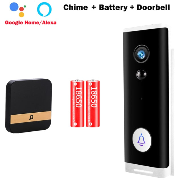 Wireless Doorbell Camera: 1080P Smart Home Doorbell Camera WiFi Wireless Door Bell Video cam for Home Security IP Camera Outdoor