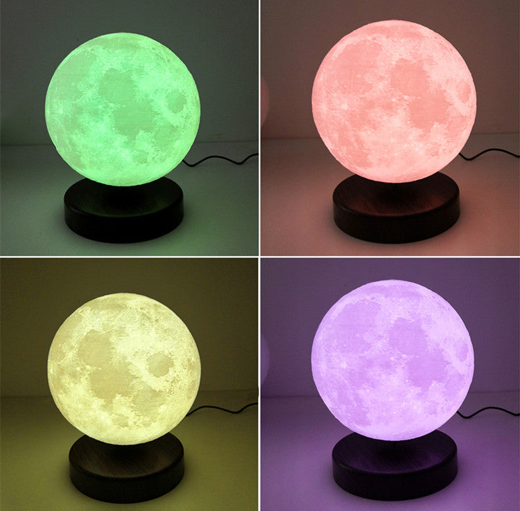 MagicMoon | 16 Color Remote Control Magic Levitating Moon Lamp