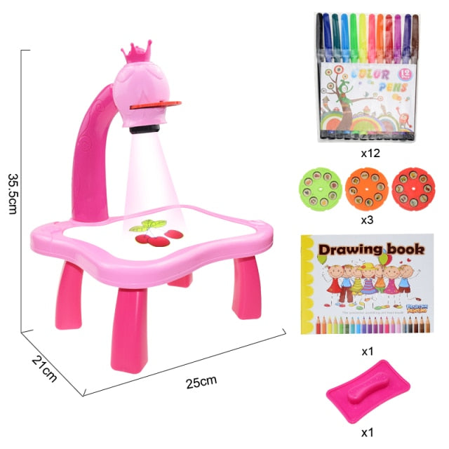 Children Led Projector Art Drawing sketcher Table Kids Painting Board Desk Led Projector Painting Tracing Drawing Table Toys