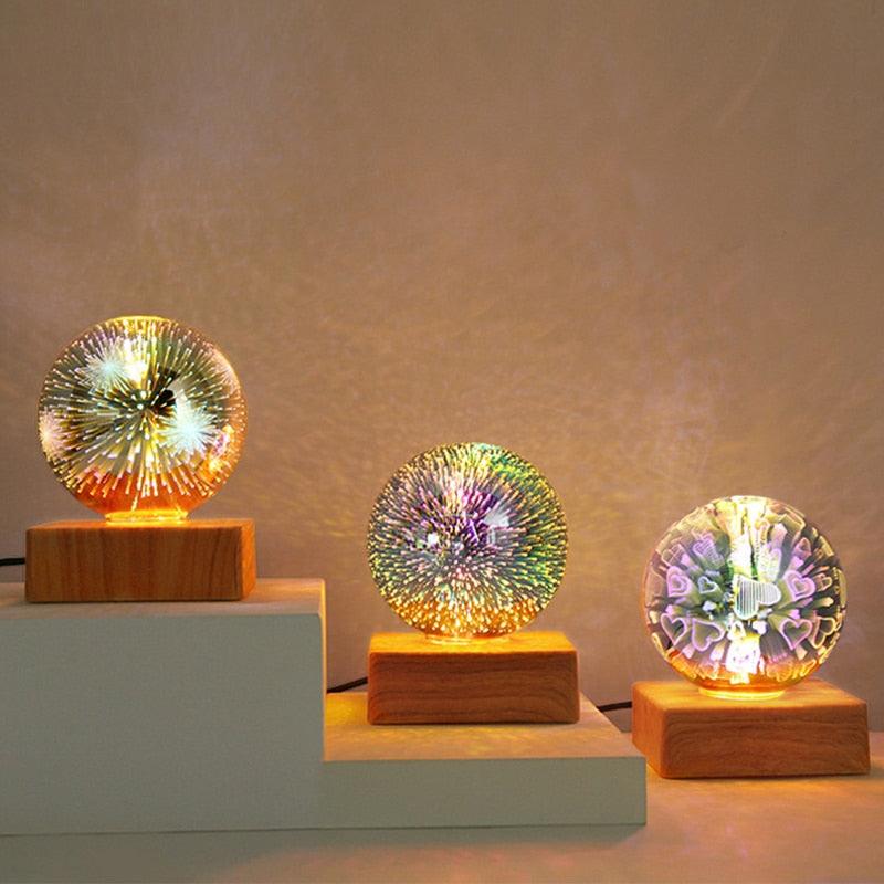 3D Firework Decoration Table Lamp