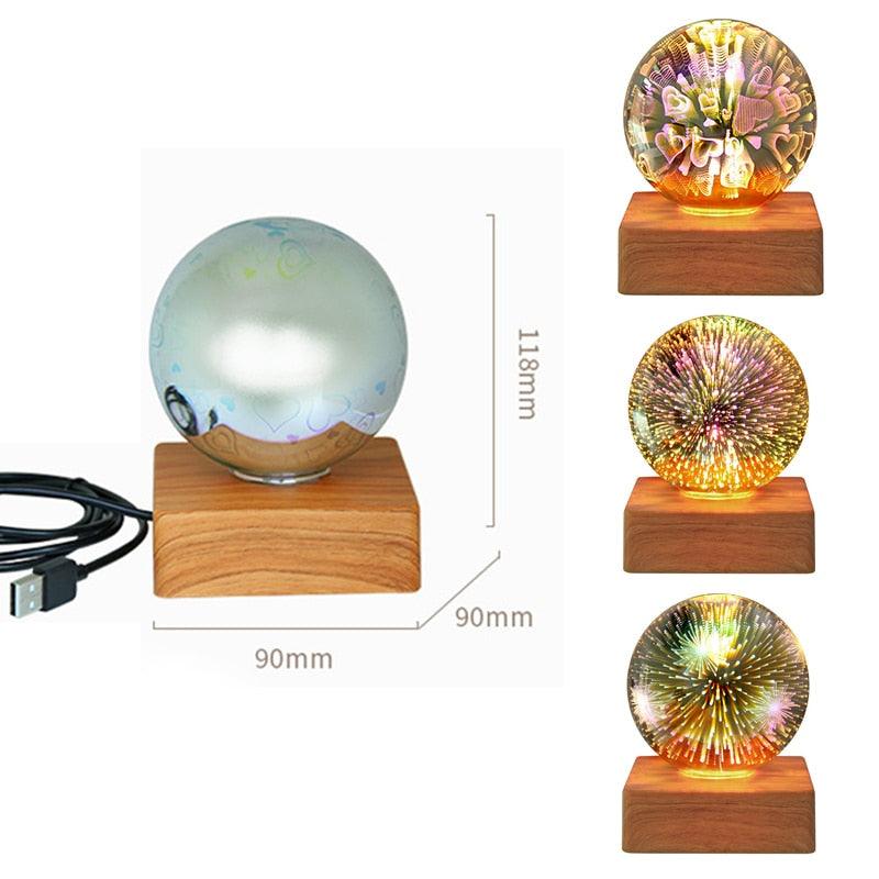 3D Firework Decoration Table Lamp