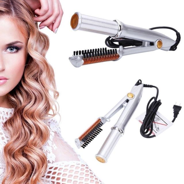 Professional Grade 2-Way Hair Straightening and Curling Iron