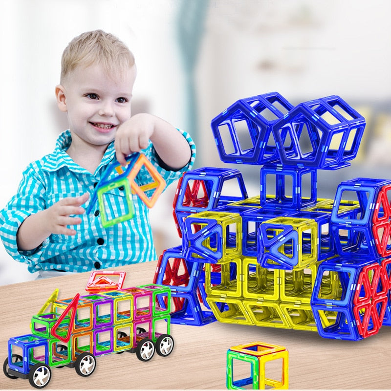 MegaPlates | 3D Collapsible Kid Building Blocks | 168 PCS | ABS Plastic