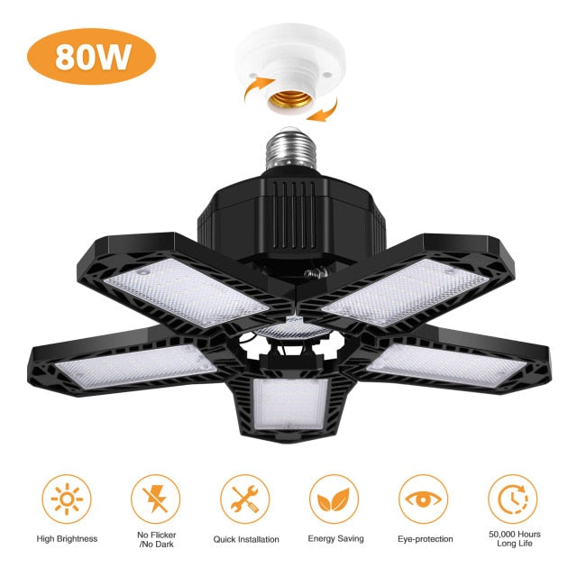 Foldable Garage Lights (80W-100W)