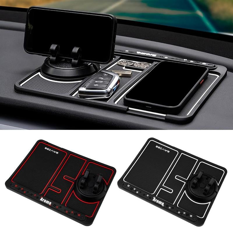 DashTray | Car Anti-Slip Storage Pad and Phone Mount | Self-Adhesive