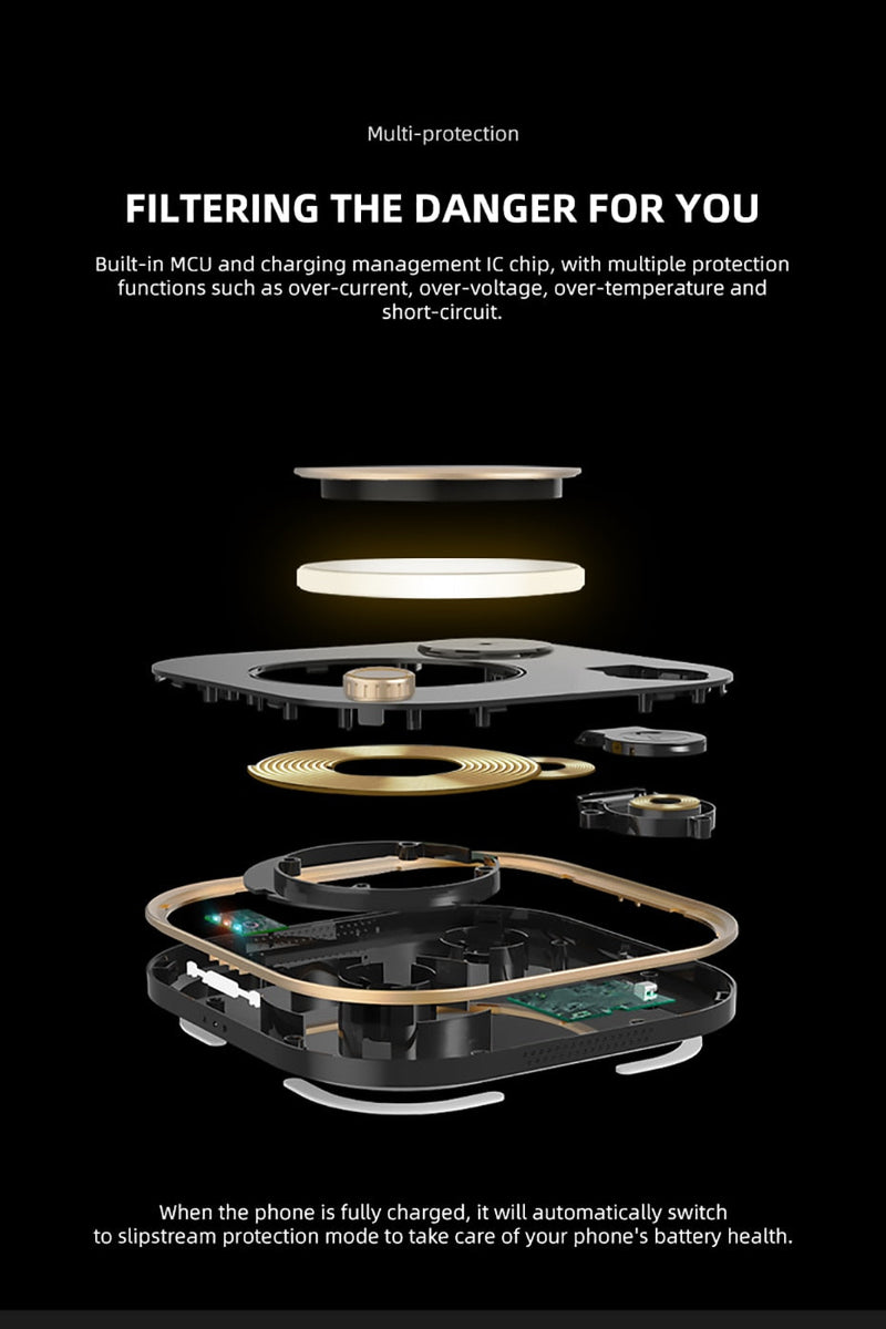 4-in-1 Wireless Charger for Apple, Samsung & Huawaei