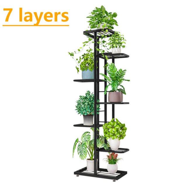 FlowerTower | Vertical Multi-Layered Plant Stand | 5/6/7/8 Levels