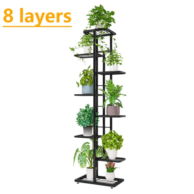 FlowerTower | Vertical Multi-Layered Plant Stand | 5/6/7/8 Levels