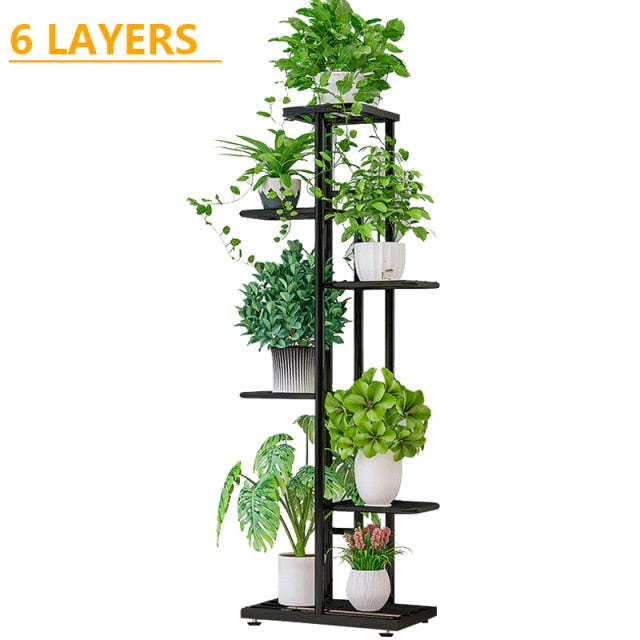 FlowerTower | Vertical Multi-Layered Plant Stand | 5/6/7/8 Levels