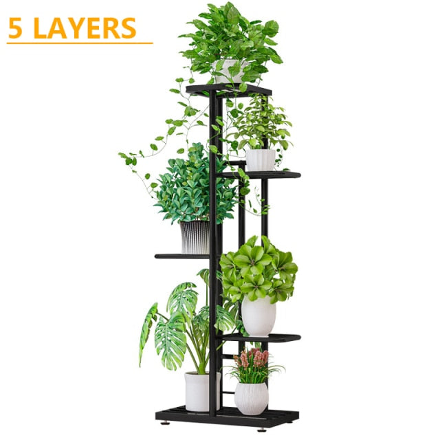 FlowerTower | Vertical Multi-Layered Plant Stand | 5/6/7/8 Levels