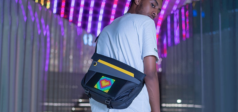 Pixel Art Customizable Messenger Bag