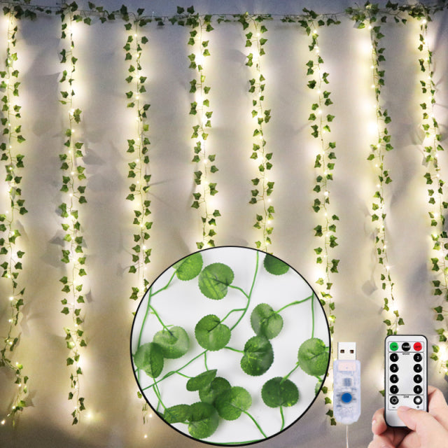 12pcs Hanging Shimmering Garland Set | Artificial Ivy Vines