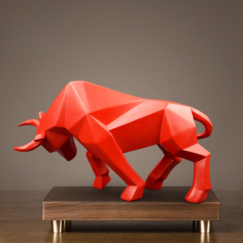 Artisanal Bull Sculpture | 13.75" Long