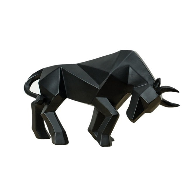 Artisanal Bull Sculpture | 13.75" Long