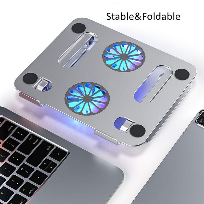 Aluminum Foldable Gaming Laptop Stand with Cooling