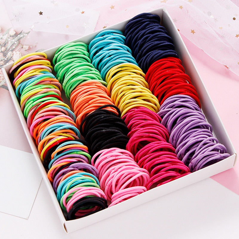 100PCS/Set Nylon Hair Band | Girls & Women