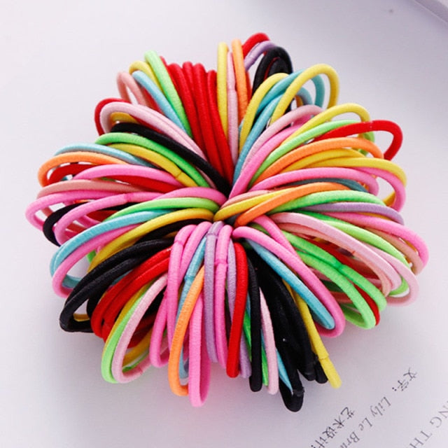 100PCS/Set Nylon Hair Band | Girls & Women