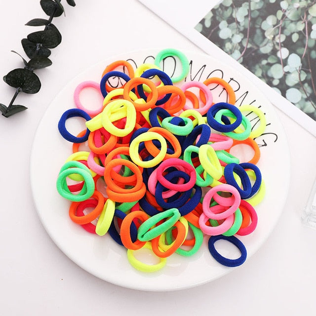 100PCS/Set Nylon Hair Band | Girls & Women