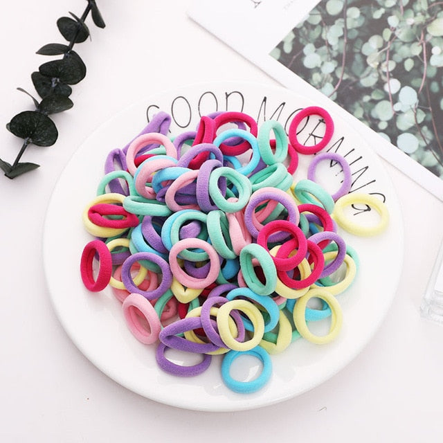 100PCS/Set Nylon Hair Band | Girls & Women