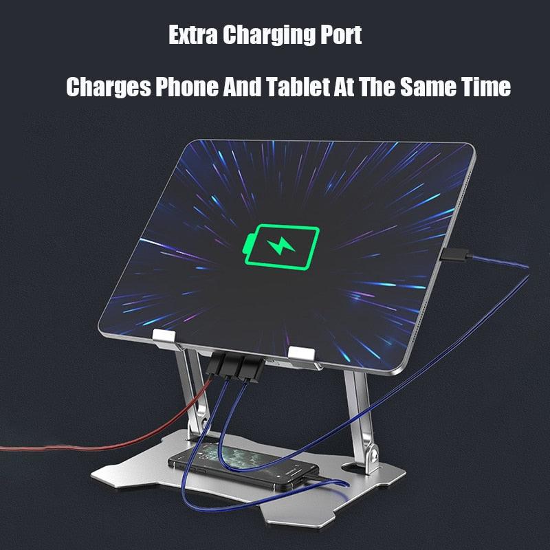 Adjustable Aluminum Cooling Tablet Laptop Portable Stand