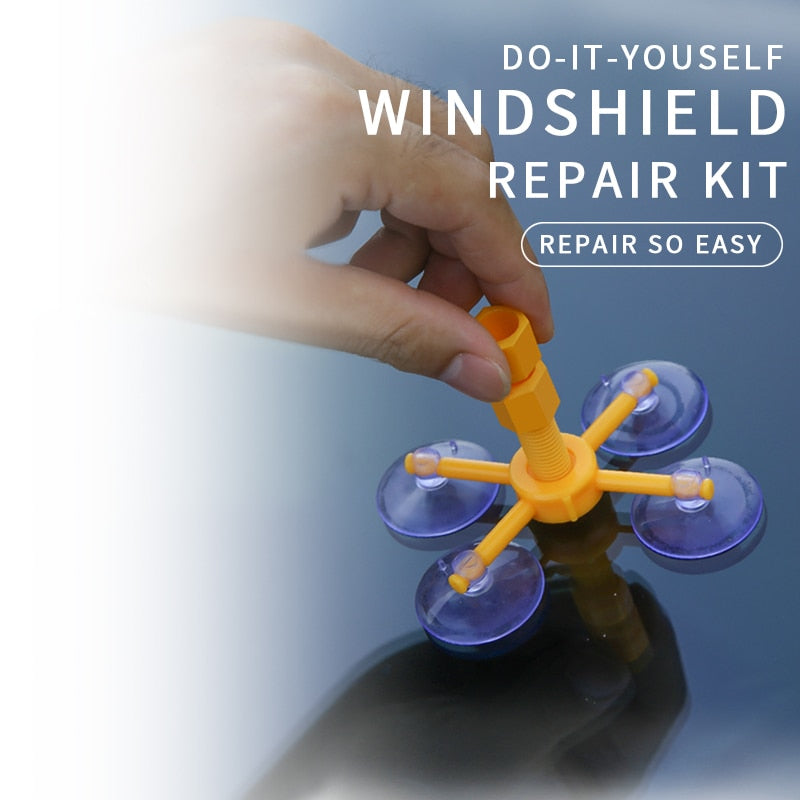 DIY Windshield Crack Repair Kit with Resin Sealant