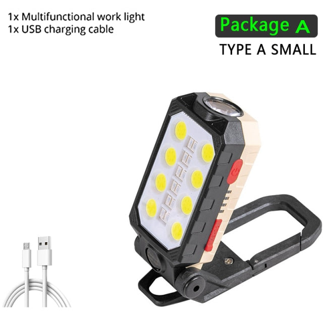 Foldable COB Work Light | Rechargeable LED