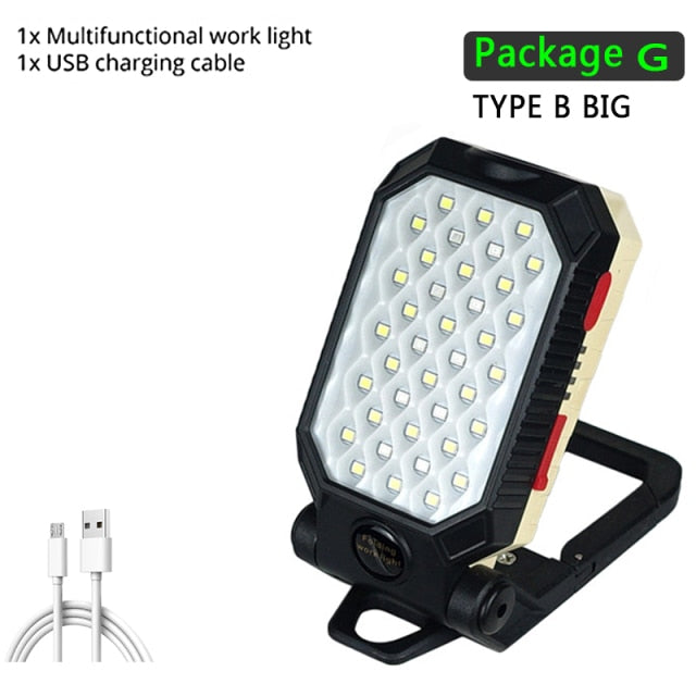 Foldable COB Work Light | Rechargeable LED