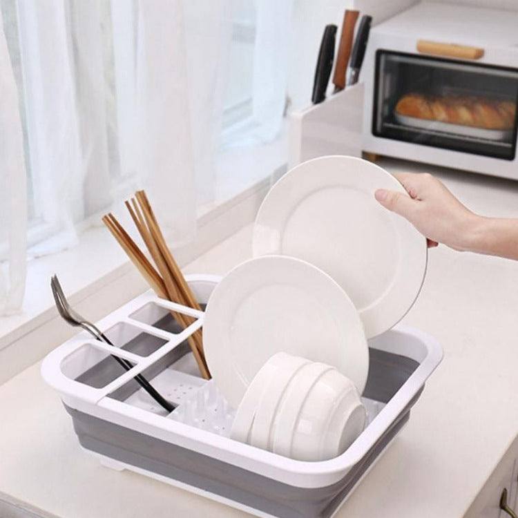 Retractable Dish Drying Rack