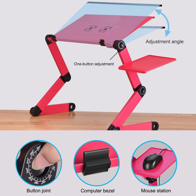 Adjustable Laptop Folding Stand with Cooling Fan Desk