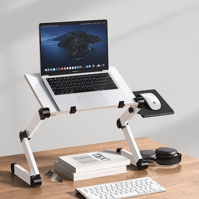 Adjustable Laptop Folding Stand with Cooling Fan Desk