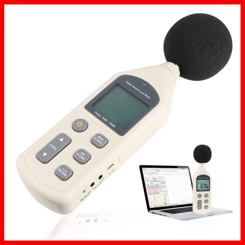 Professional Sound Meter System | 30-130dB with USB Connectivity, Software & LCD Display