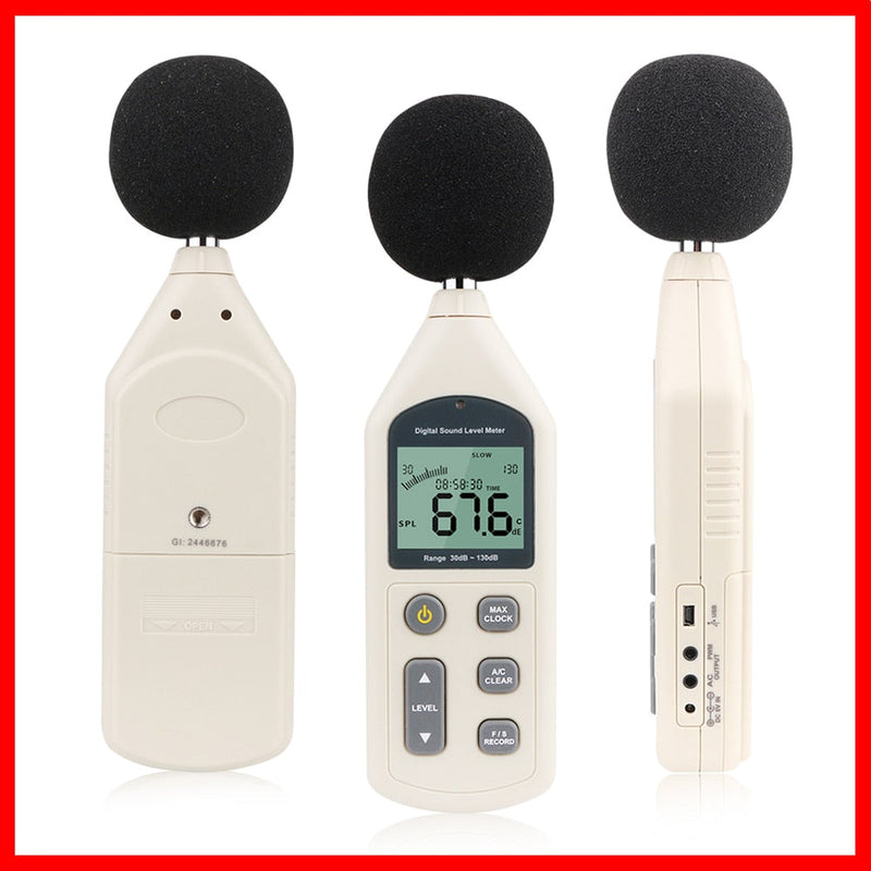 Professional Sound Meter System | 30-130dB with USB Connectivity, Software & LCD Display