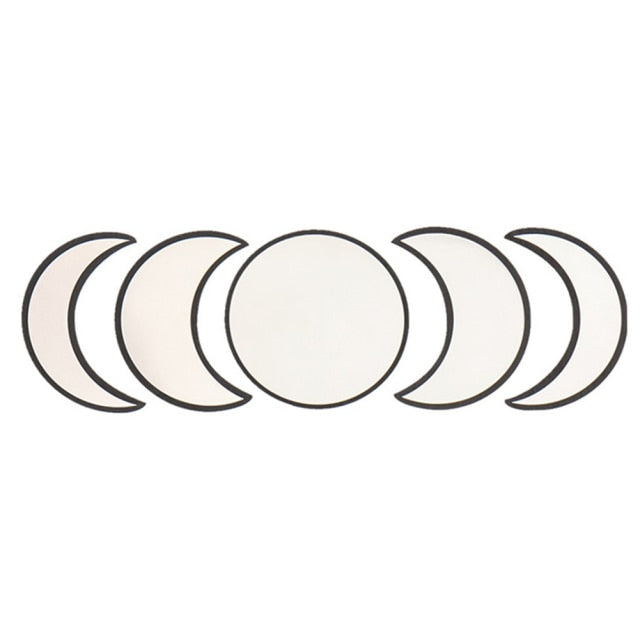 5 PCS Lunar Phases Mirror