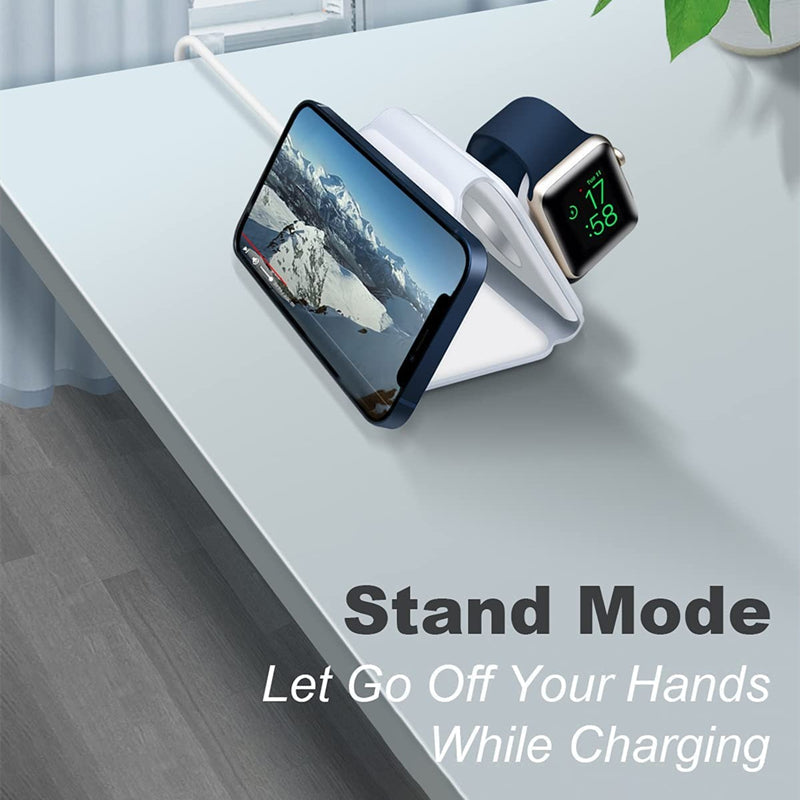 3 Pad Foldable Fast Charger and Stand