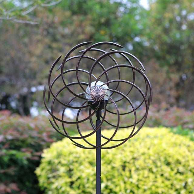 Mesmerizing Kinetic Garden Spinner Sculptures