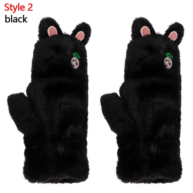 Cute Cartoon Bunny Mittens