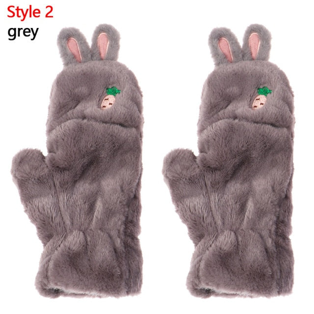 Cute Cartoon Bunny Mittens