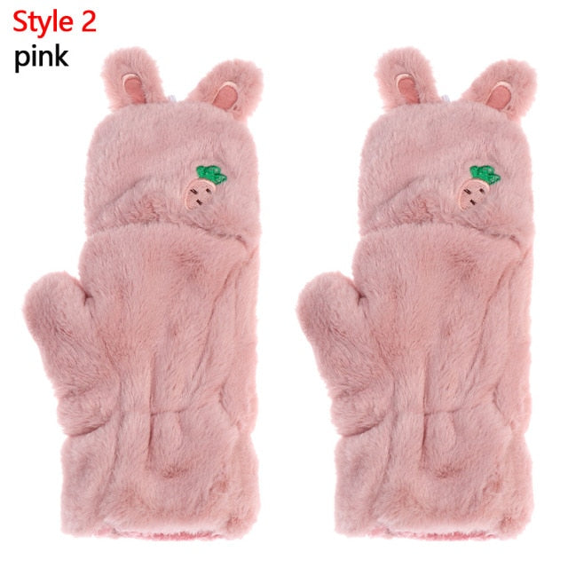 Cute Cartoon Bunny Mittens