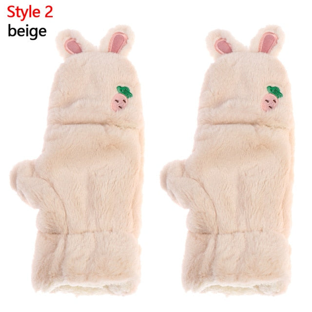 Cute Cartoon Bunny Mittens