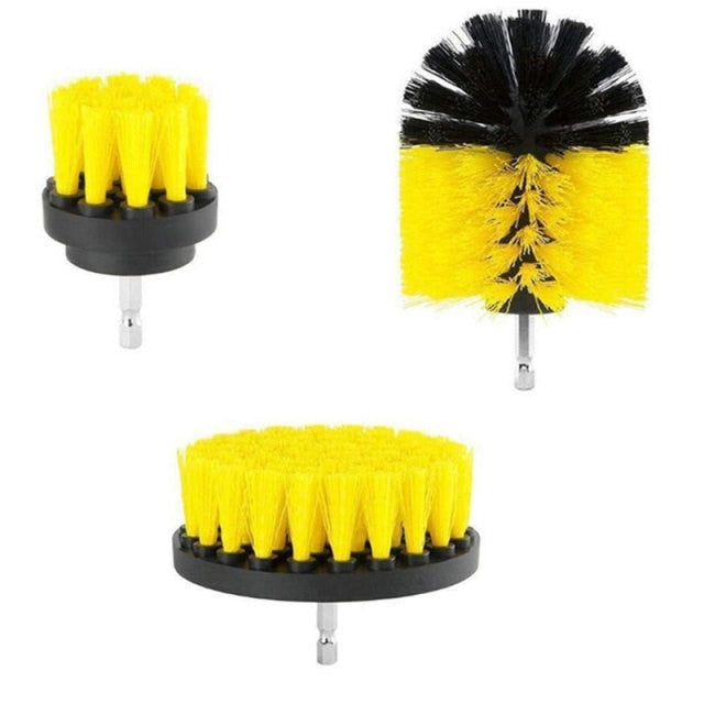 Nylon Drill Scrubber Set | 3 Heads