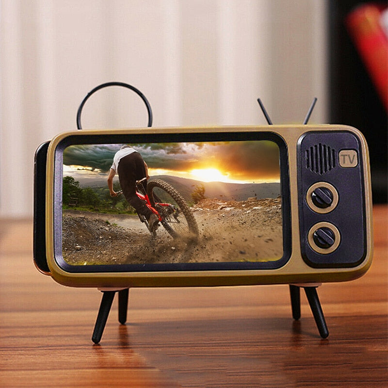 RetroVisor | Phone Holder + Speakers | Retro TV Style