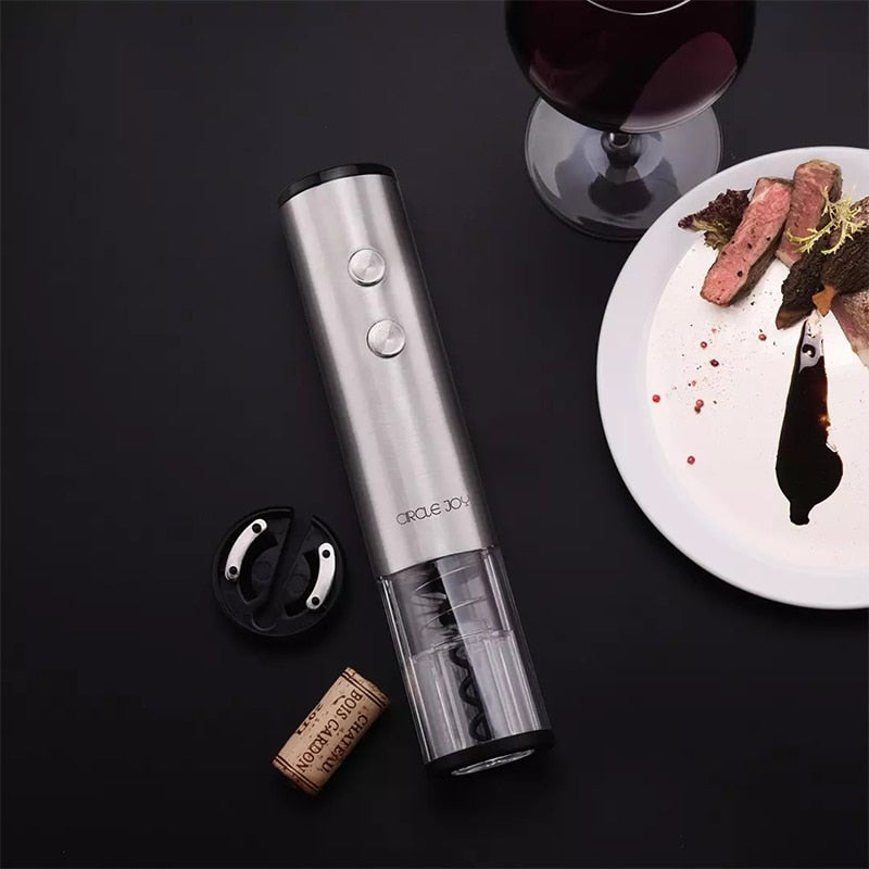 Automatic Corkscrew | Stainless Steel Electric Wine Bottle Opener