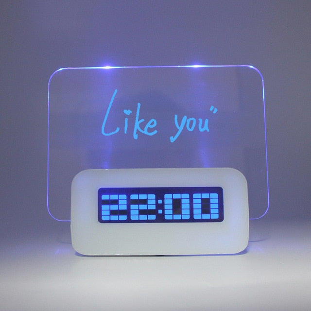 MemAlarm | Retro Digital Alarm with Memo Board