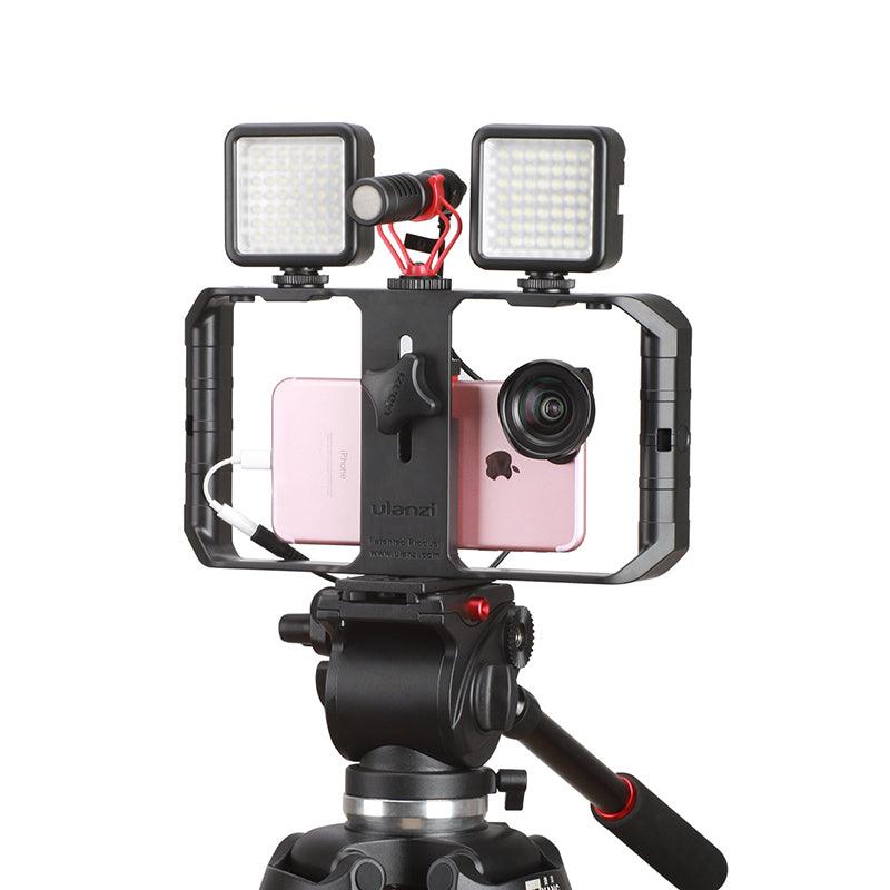 Smartphone Video Stabilizer Rig Handheld Grip Filmmaking Case