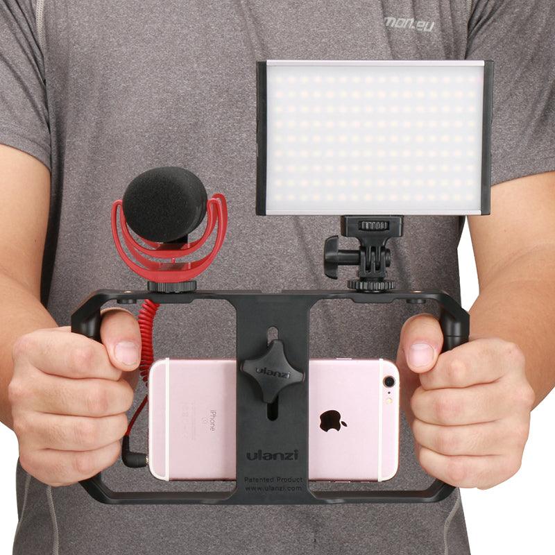 Smartphone Video Stabilizer Rig Handheld Grip Filmmaking Case