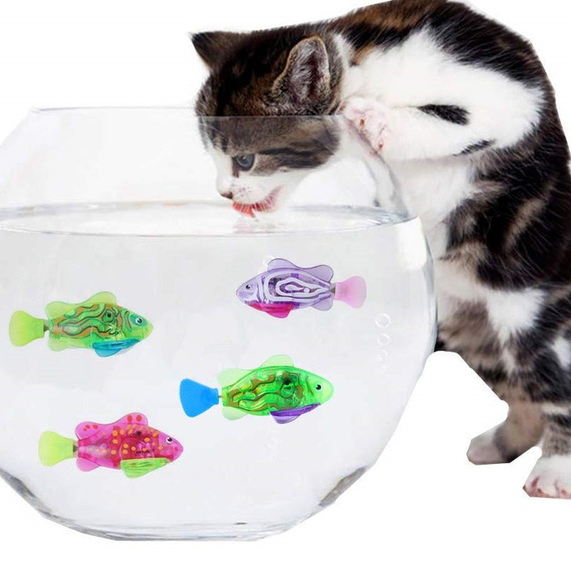 KittyFishy | 2pcs Swimming LED Fish Cat Toy