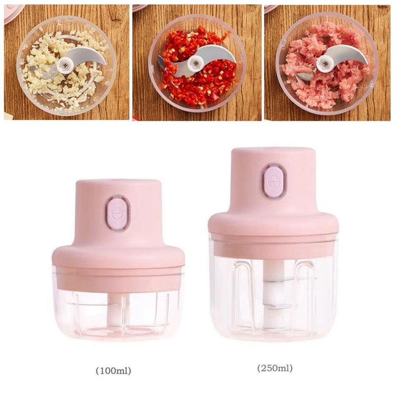 8.5oz Mini Electric Chopper & Garlic Masher