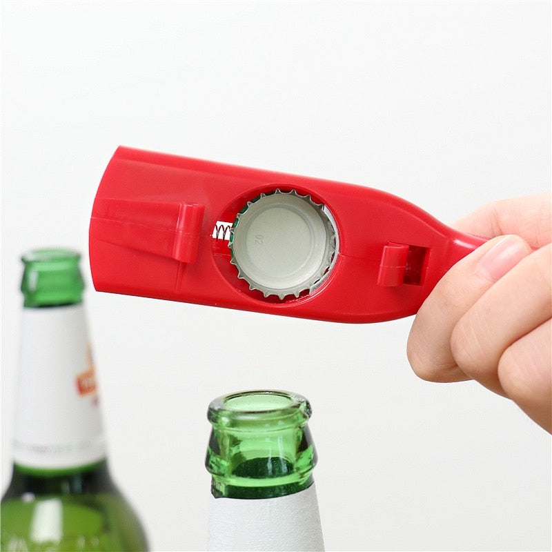 Cap Launching Bottle Opener